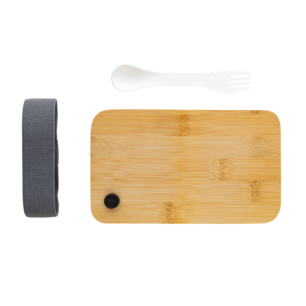Fiambrera RCS con tapa RPP de bambú