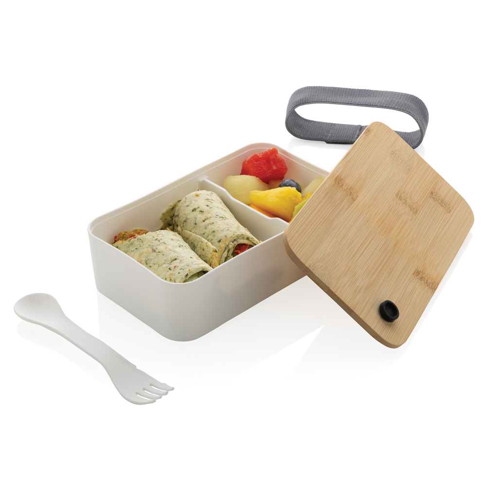 Fiambrera RCS con tapa RPP de bambú
