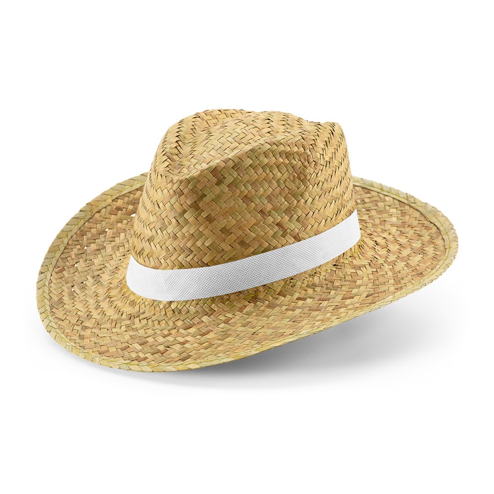JEAN POLI. Sombrero de paja natural