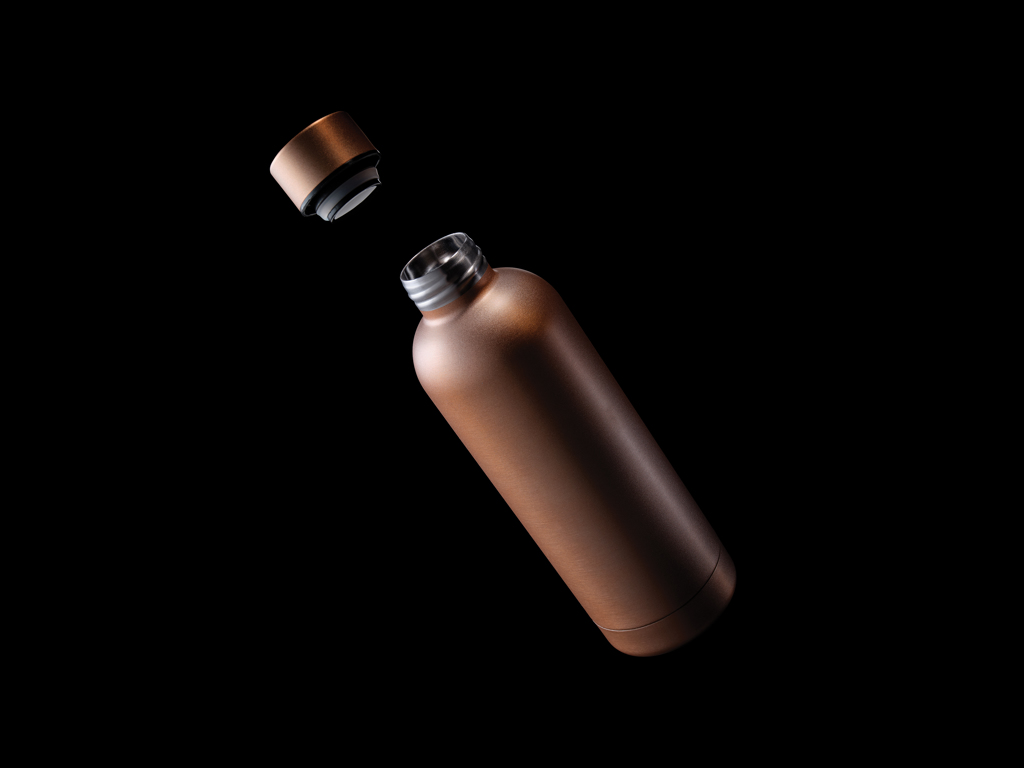 Botella al vacío Impact de acero inoxidable reciclado RCS