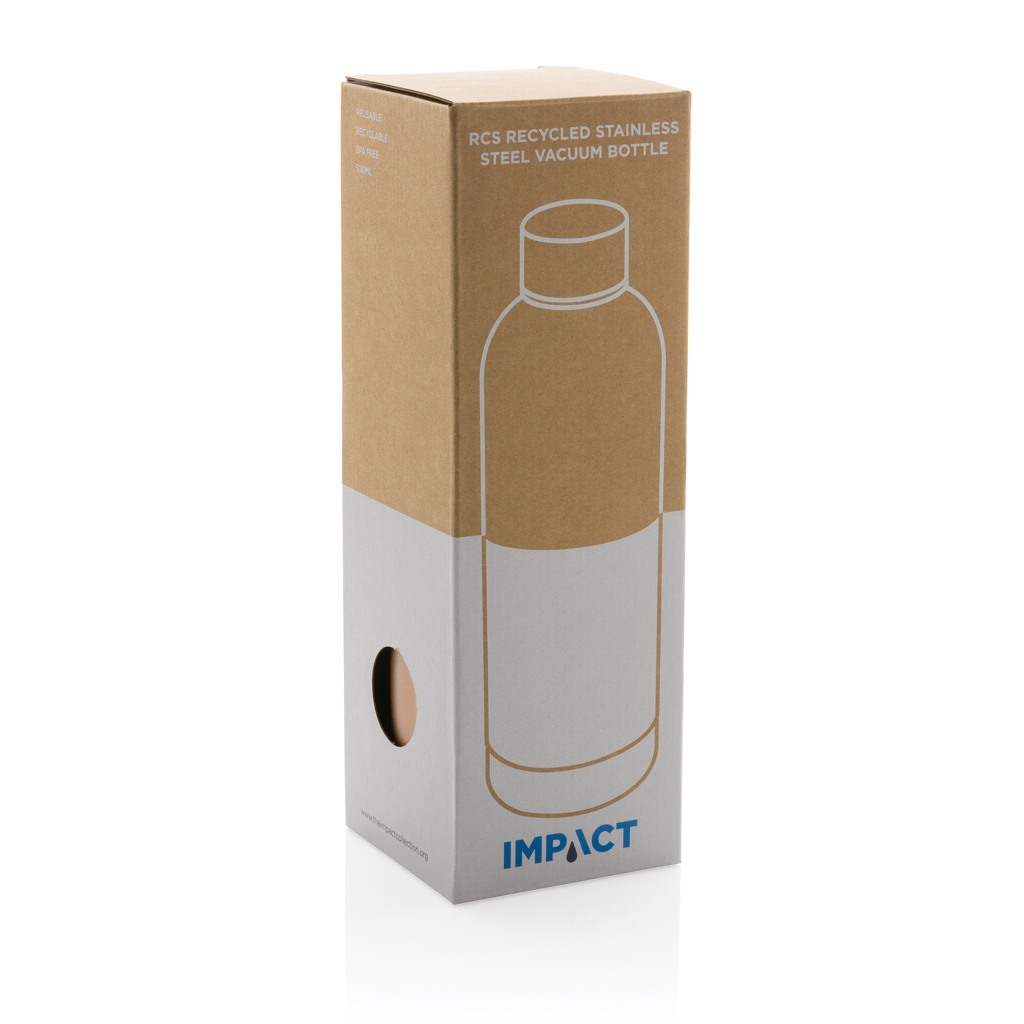 Botella al vacío Impact de acero inoxidable reciclado RCS