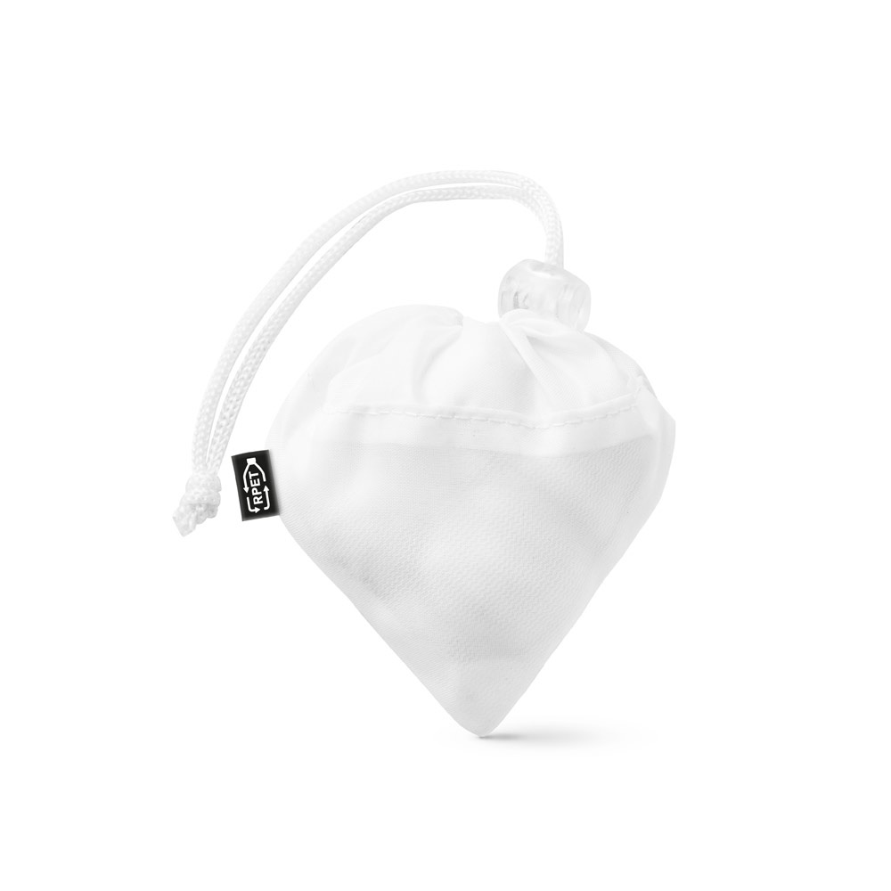 BOLZANO. Bolsa plegable fabricada en malla y poliéster reciclado 190T (100% rPET)