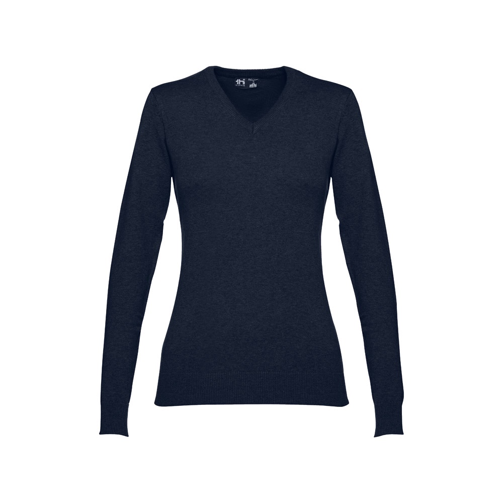 THC MILAN WOMEN. Jersey con cuello en "V" para mujer