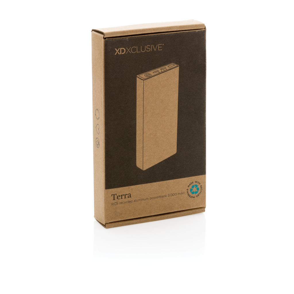 Powerbank Terra RCS de aluminio reciclado 5.000 mAh