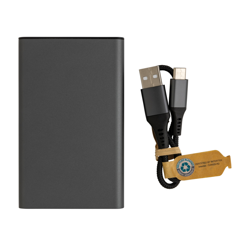 Powerbank Terra RCS de aluminio reciclado 5.000 mAh