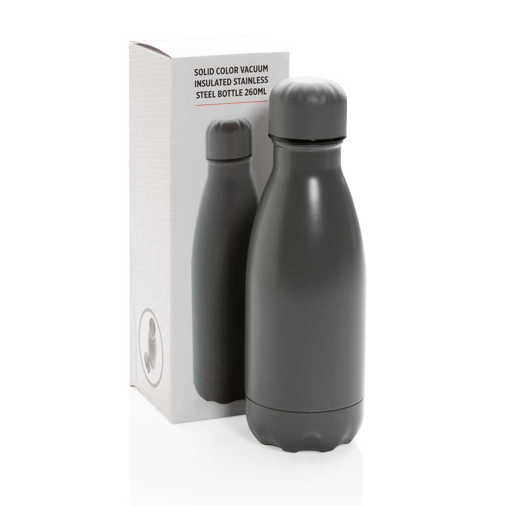 Botella de acero inoxidable al vacío de color sólido 260ml