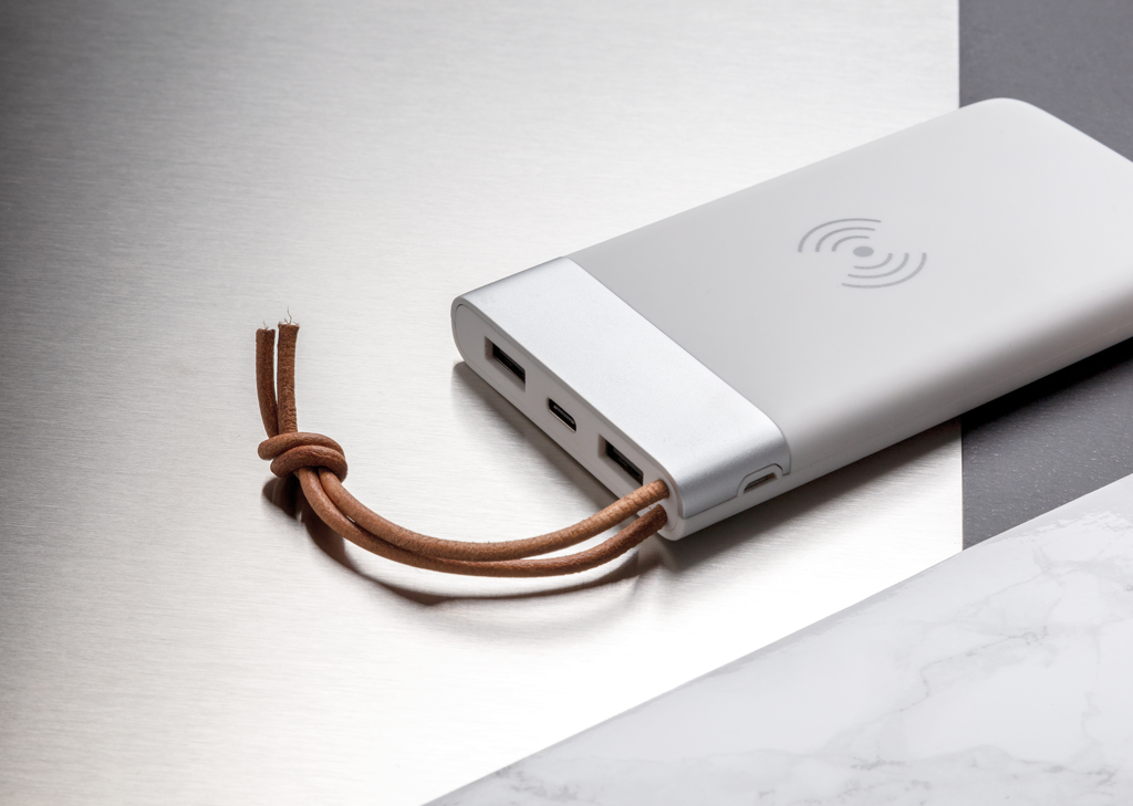 Batería externa Aria 8.000 mAh con carga inalámbrica 5W