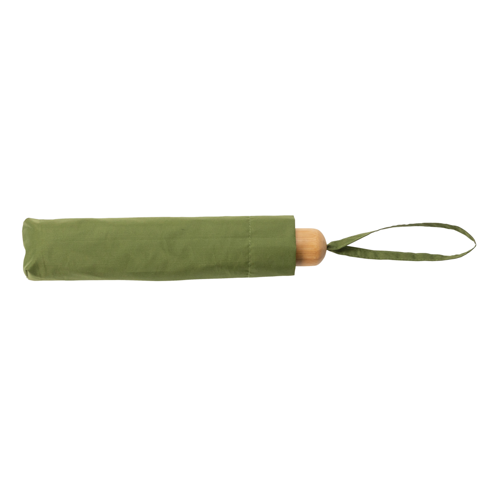 Mini paraguas RPET 190T de bambú 20.5" Impact AWARE ™