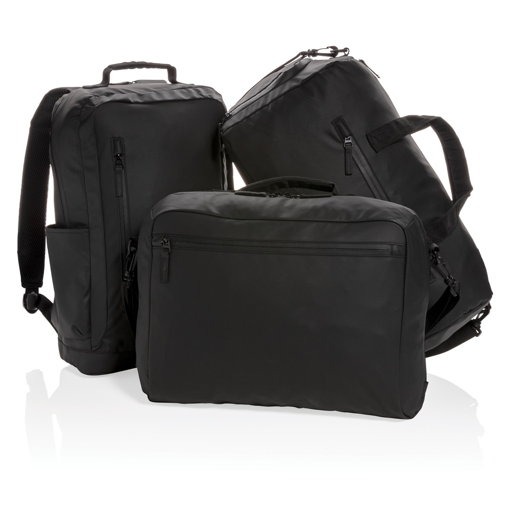 Bolsa Fashion de fin de semana negra sin PVC
