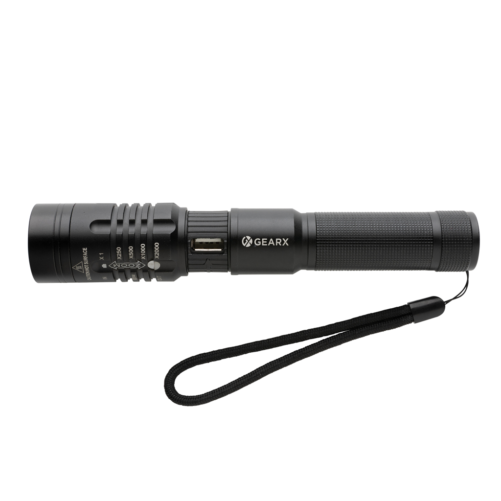 Linterna recargable Gear X USB
