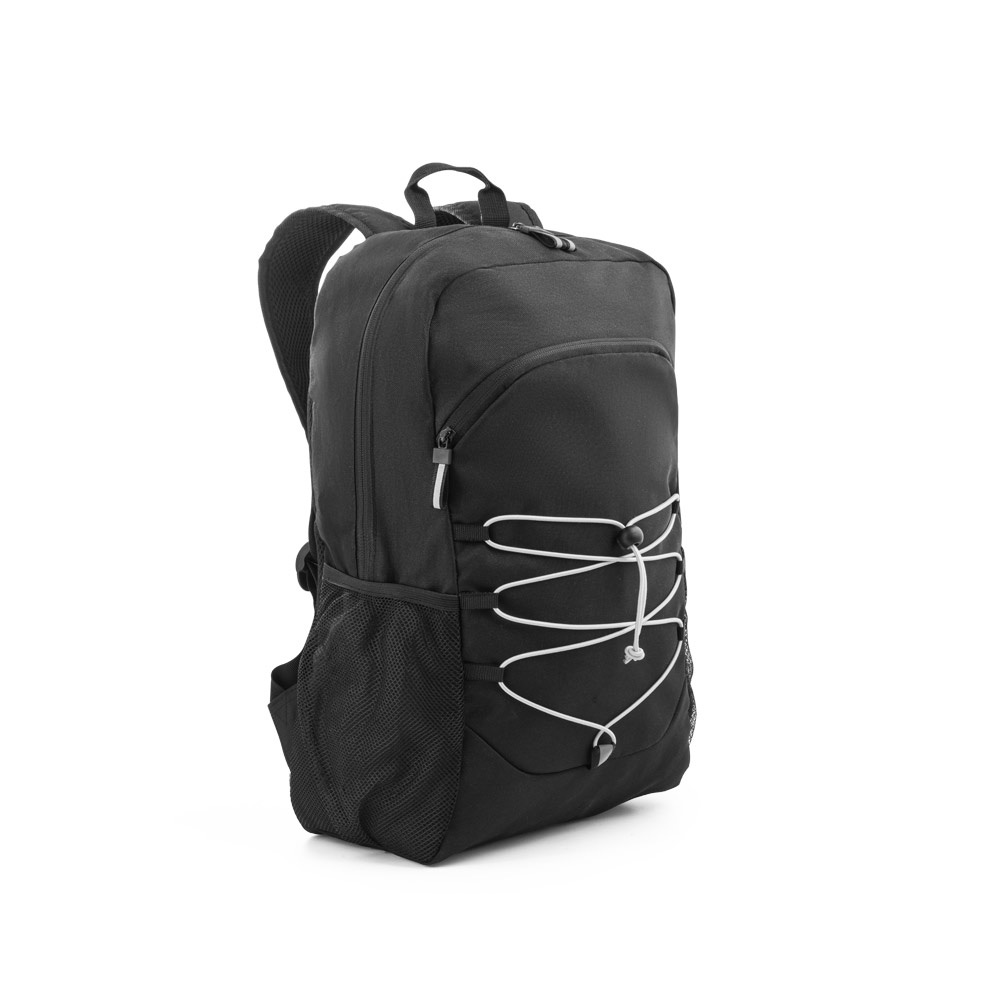 DELFOS BACKPACK. Mochila para portátil de 300D poliéster reciclado y 600D poliéster reciclado con elementos reflectantes