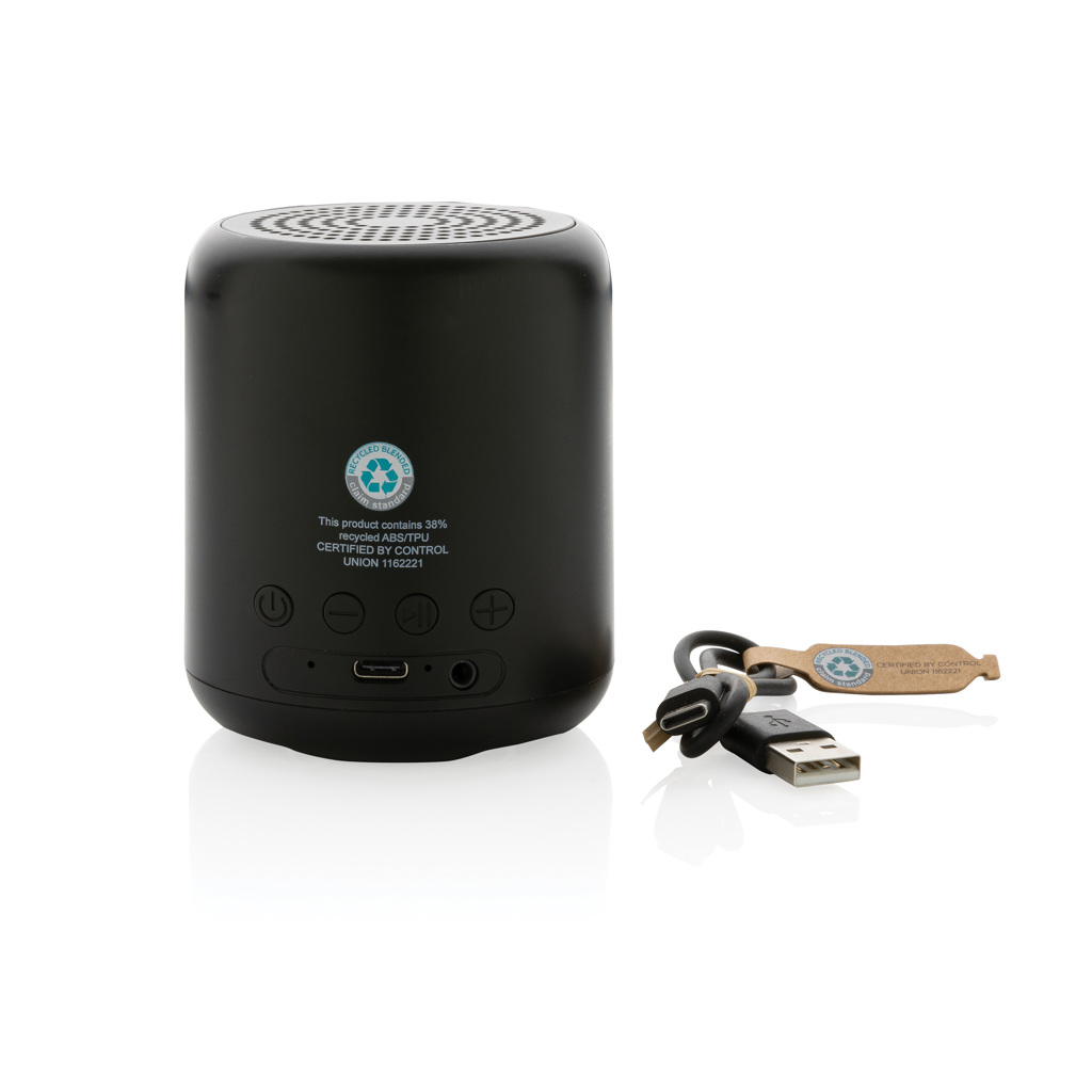 Altavoz inalámbrico de 5W de plástico reciclado certificado