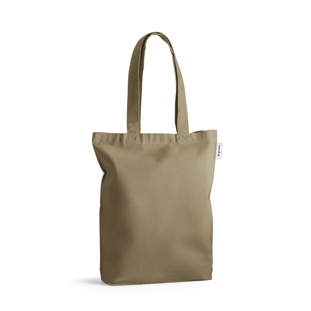 MERIDA. Bolsa de algodón (50%), algodón reciclado (30%) y poliéster (20% rPET) (220 g/m²)