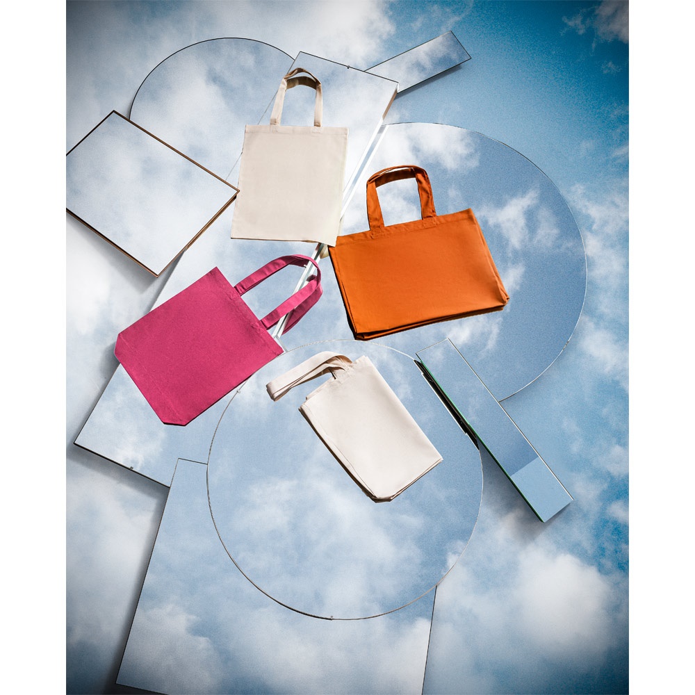 MERIDA. Bolsa de algodón (50%), algodón reciclado (30%) y poliéster (20% rPET) (220 g/m²)