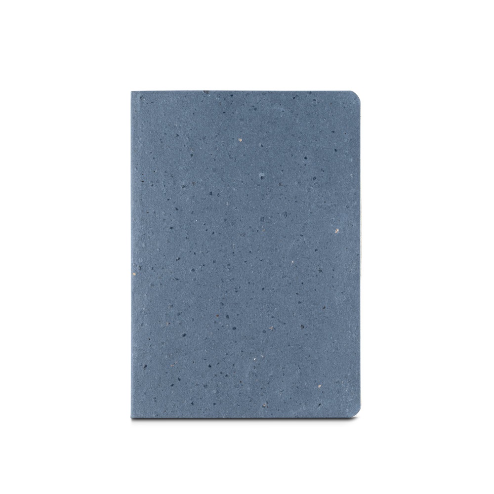 COFFEEPAD SEMI-RIGID. Bloc de notas A5 con tapa semirrígida elaborado a partir de residuos de cascarilla de café (65%)