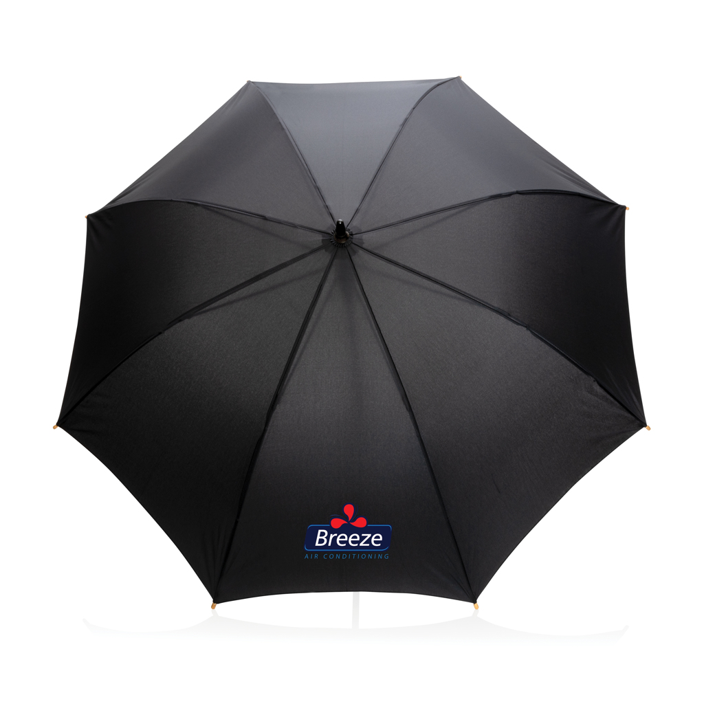 Paraguas automático RPET 190T de bambú Impact AWARE ™