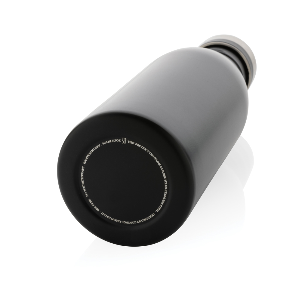 Botella de agua de lujo de acero inoxidable reciclado RCS