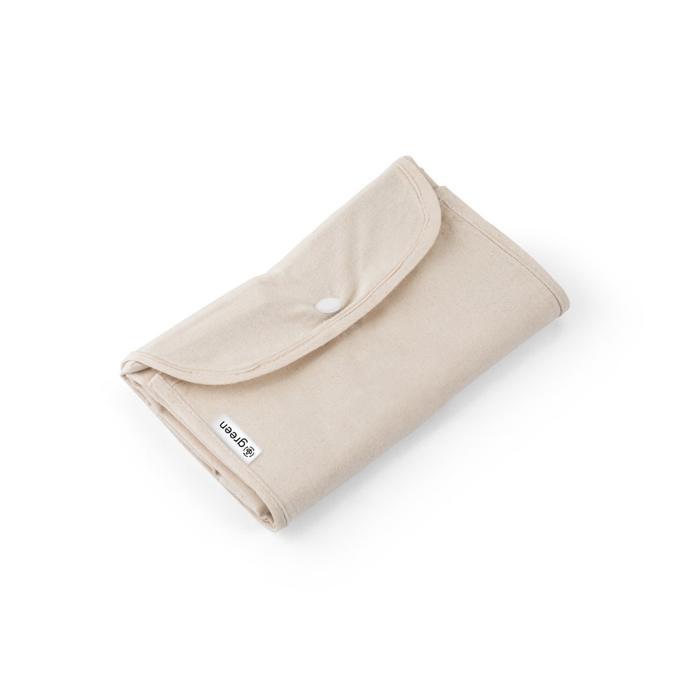 BEIRUT. Bolsa plegable de algodón (50%), algodón reciclado (30%) y poliéster (20% rPET) (140 g/m²)