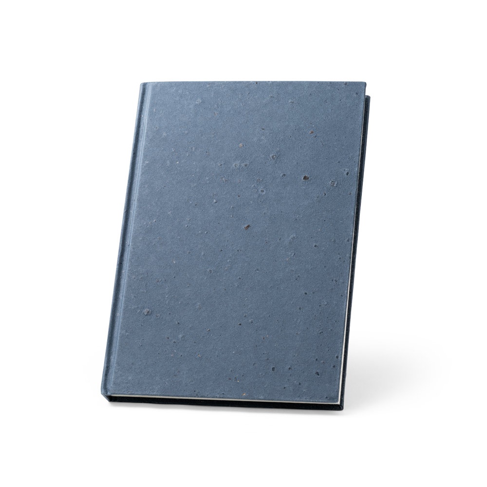 COFFEEPAD RIGID. Bloc de notas A5 con tapa dura elaborado con residuos de cascarilla de café (65%)