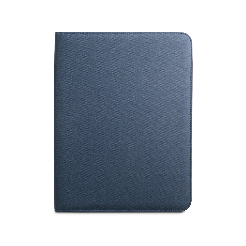 EMERGE FOLDER. Carpeta tamaño A4 hecha en poliéster reciclado (100% rPET) 300D con cremallera