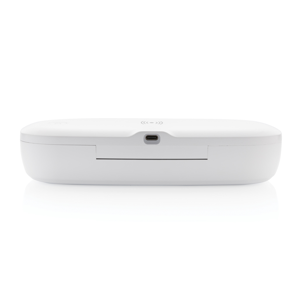 Caja esterilizadora UV-C con cargador inalámbrico de 5W
