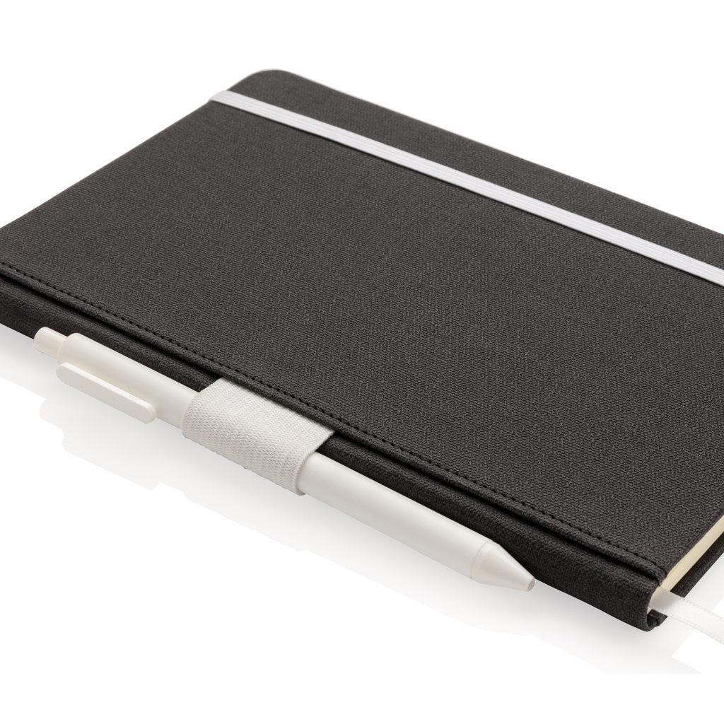 Libreta A5 Deluxe con soporte bolígrafo