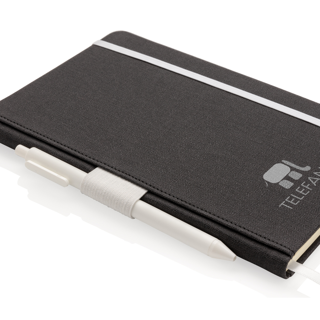 Libreta A5 Deluxe con soporte bolígrafo