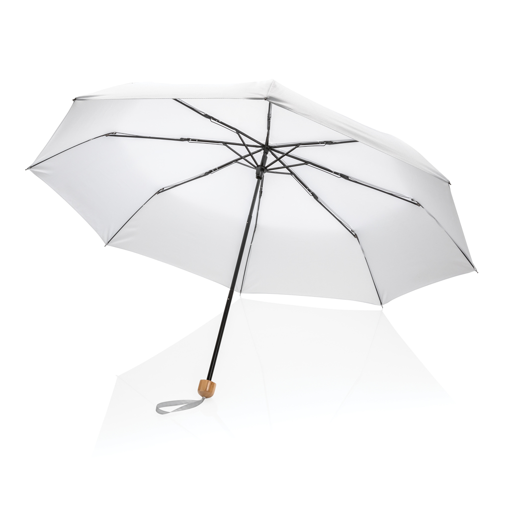 Mini paraguas RPET 190T de bambú 20.5" Impact AWARE ™