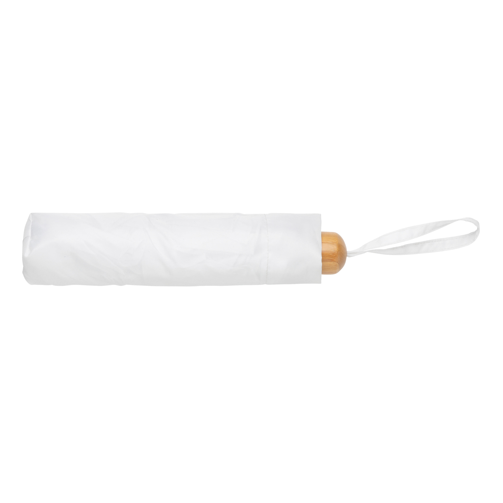 Mini paraguas RPET 190T de bambú 20.5" Impact AWARE ™