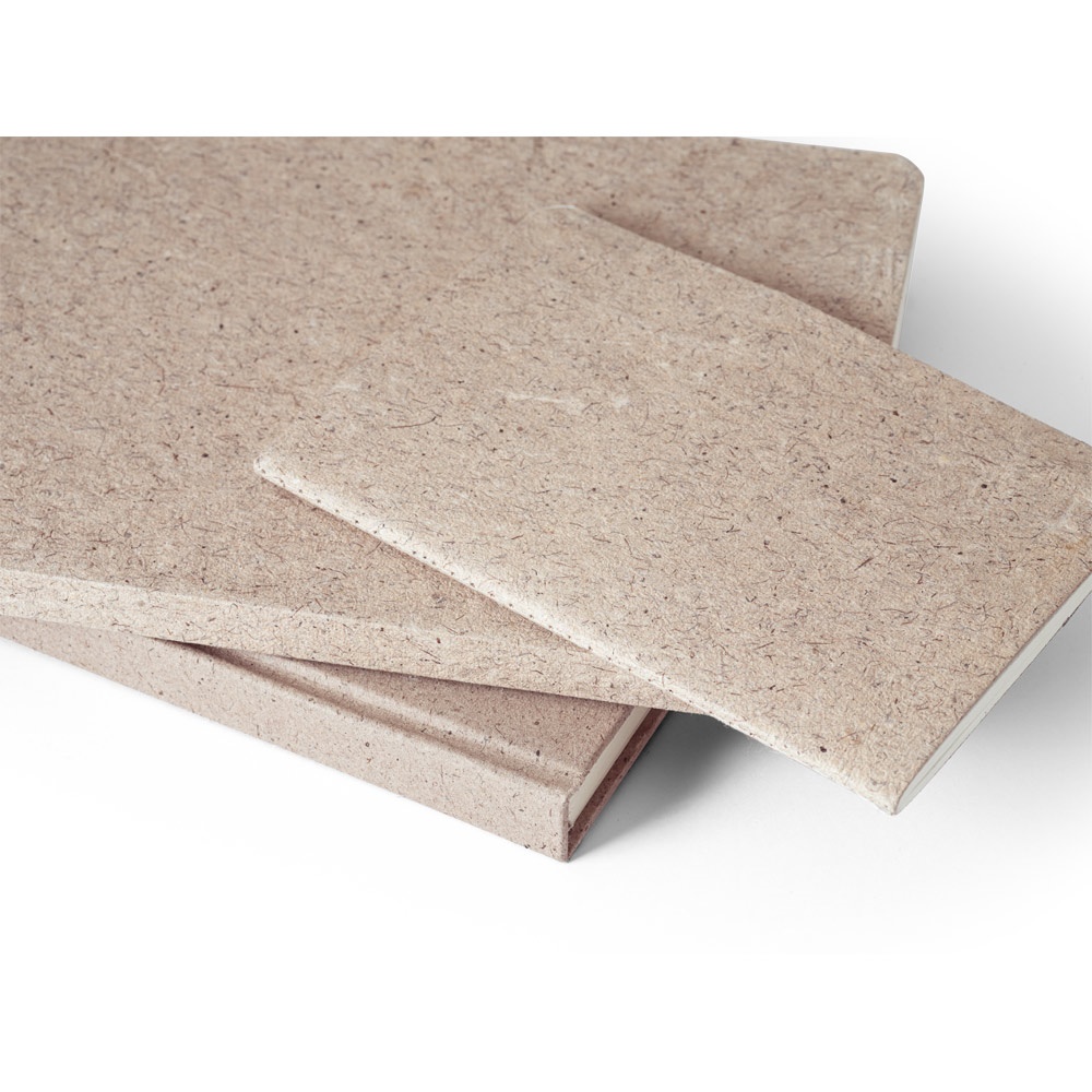 TEAPAD SEMI-RIGID. Bloc de notas A5 con tapa semirrígida elaborado a partir de residuos de hojas de té (65%)