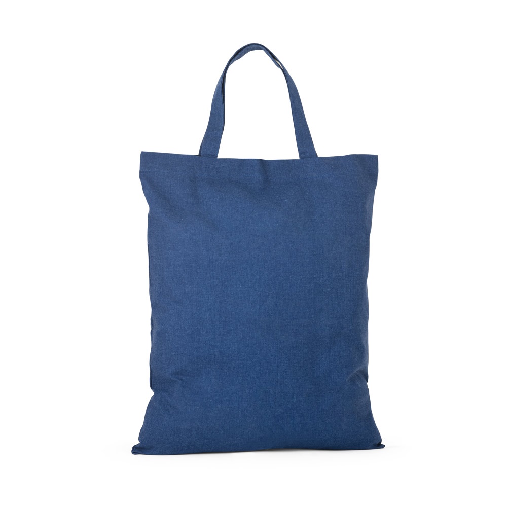 SIENA. Bolsa plegable de algodón (50%), algodón reciclado (30%) y poliéster (20% rPET) (140 g/m²)