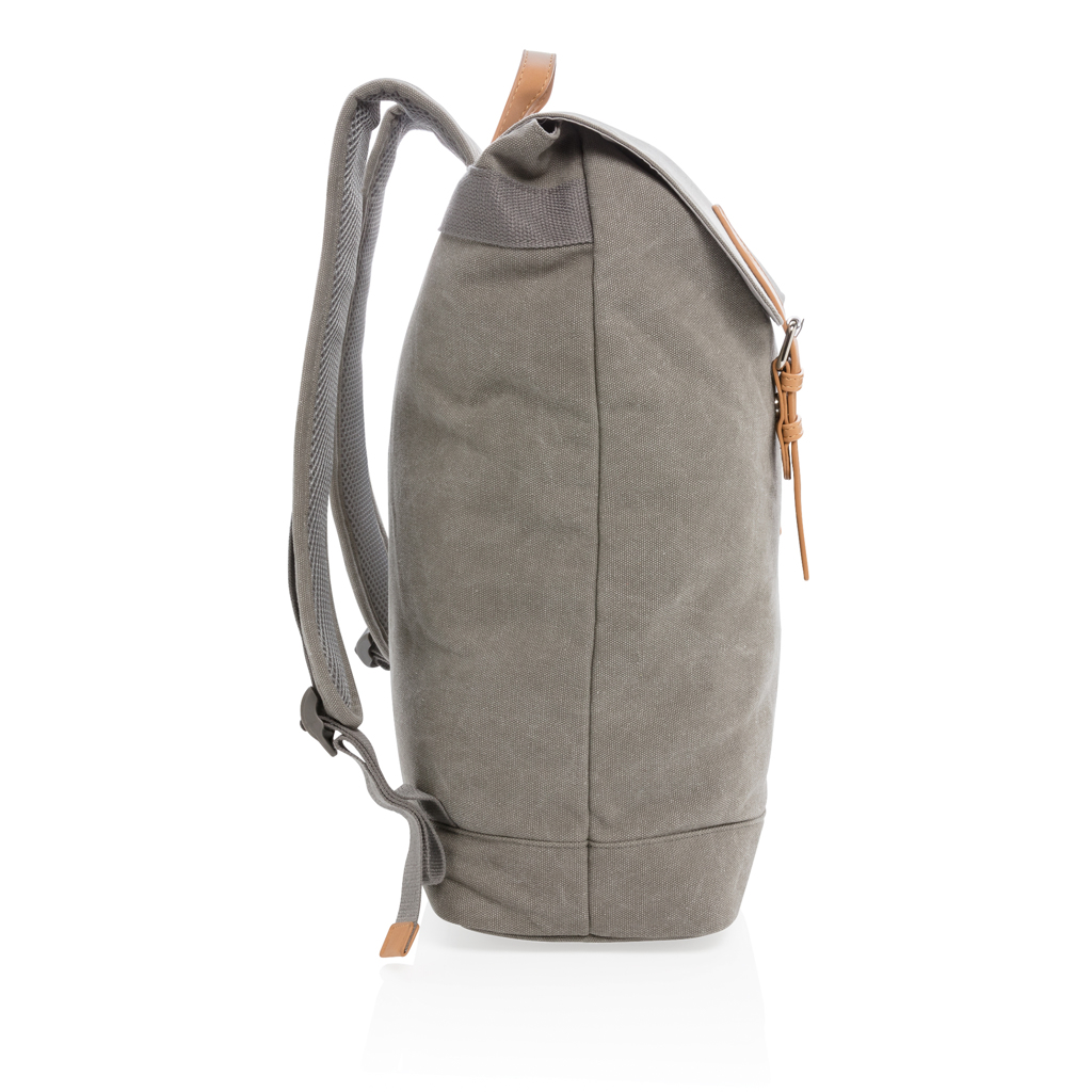 Mochila para portátil de lona sin PVC