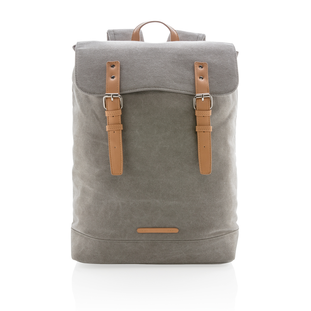 Mochila para portátil de lona sin PVC