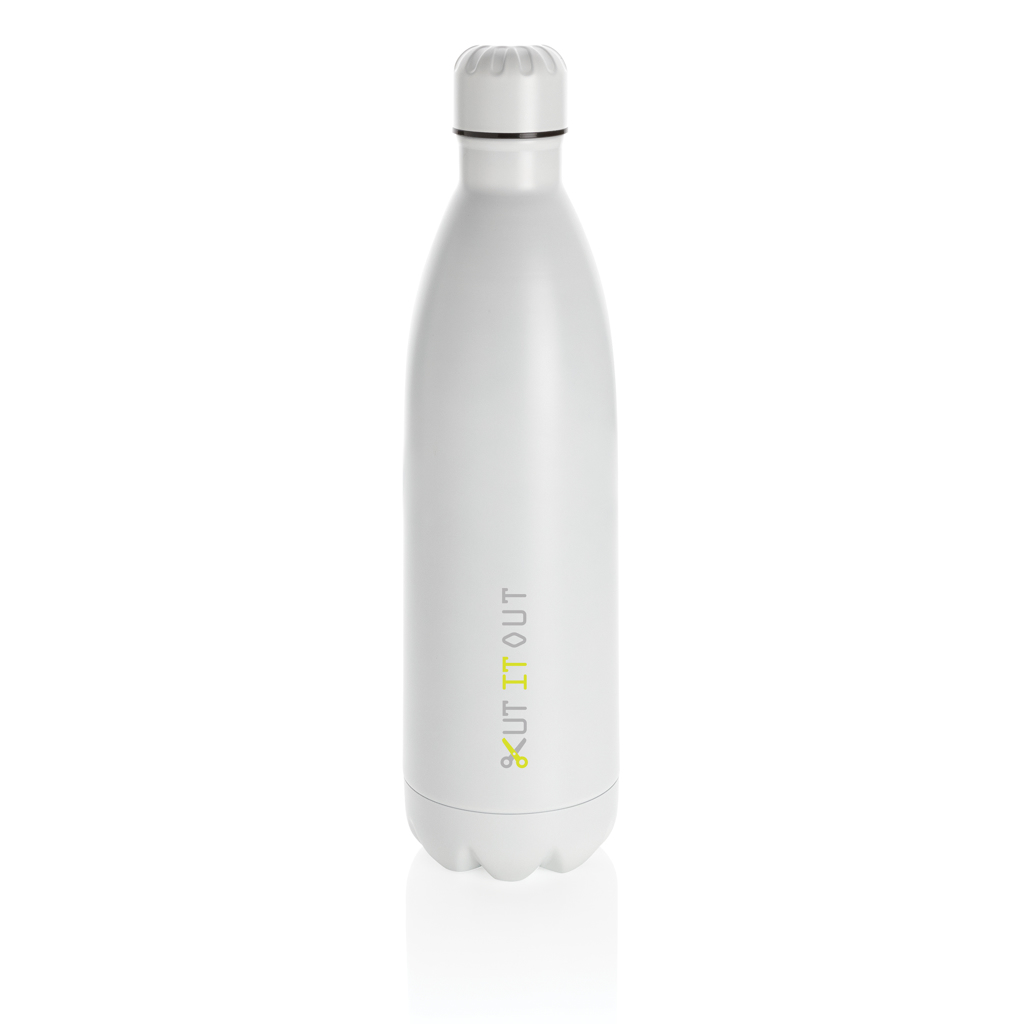Botella de acero inoxidable al vacío de color sólido 1L