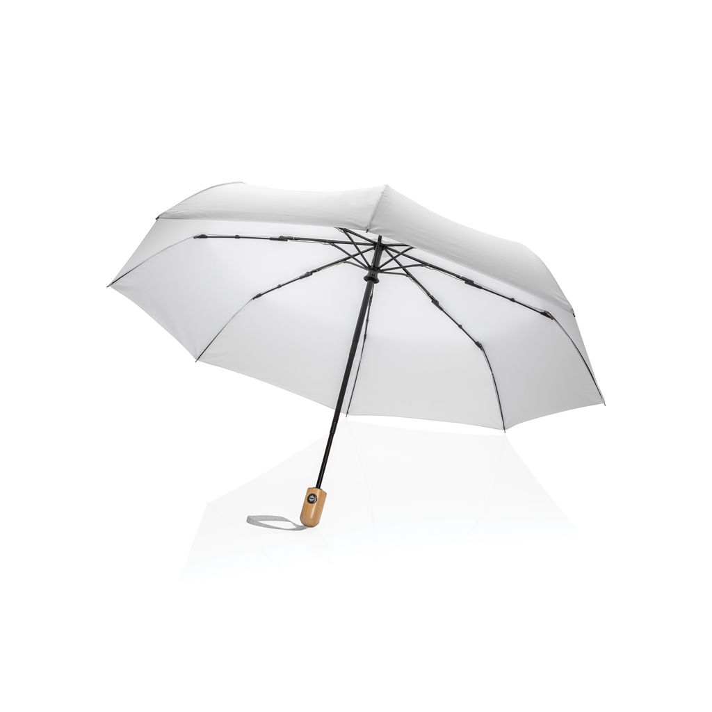 Paraguas automático RPET 190T bambú de 21" Impact AWARE ™