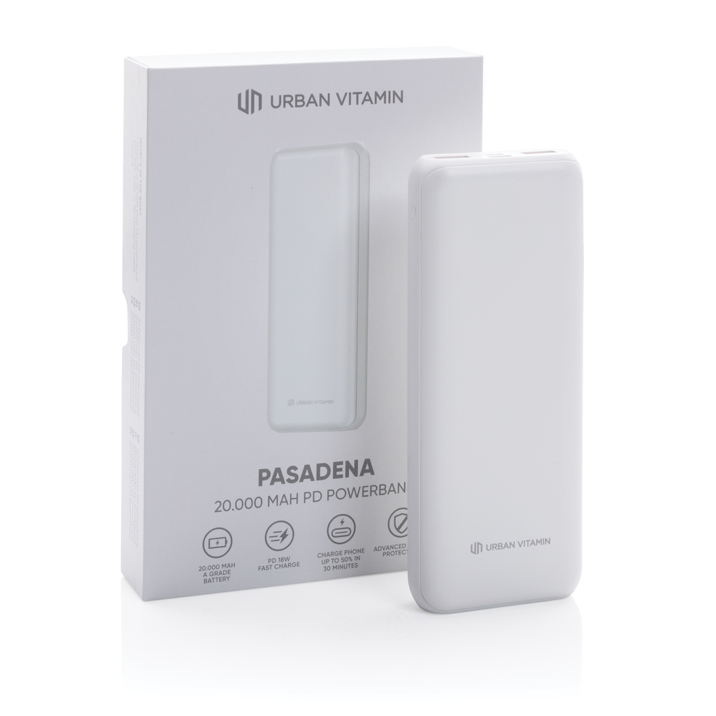 Powerbank Pasadena Urban Vitamin 20.000 mAh  18W PD