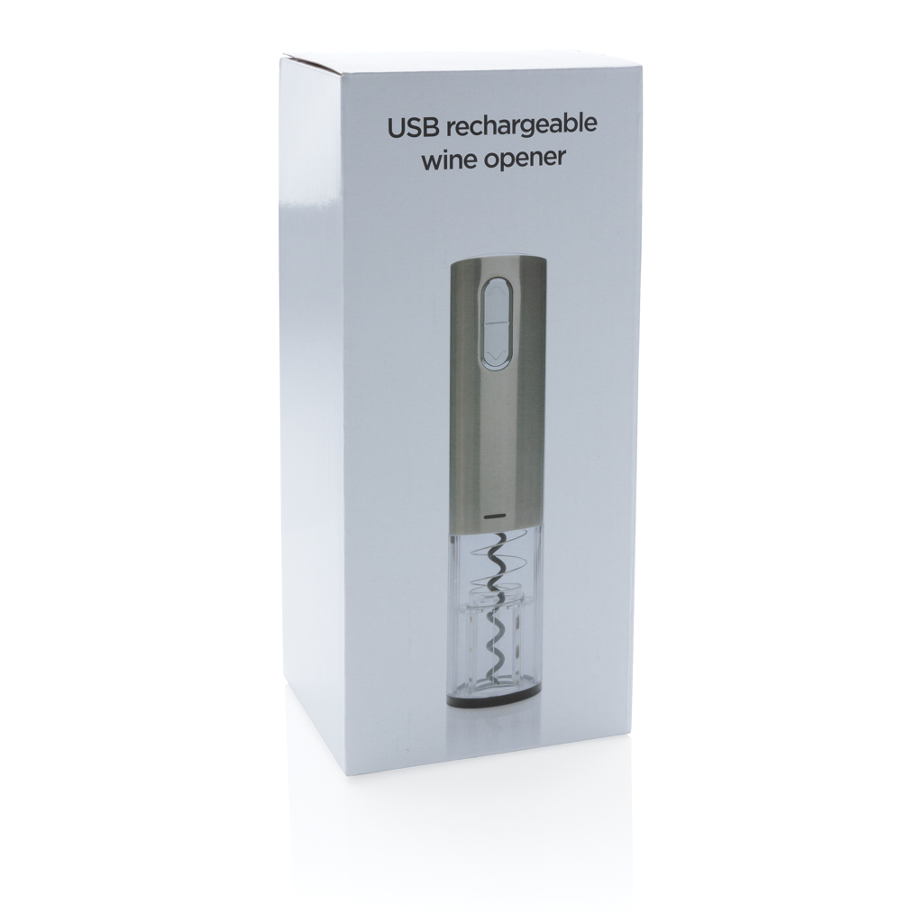 Abridor de vino eléctrico - USB recargable