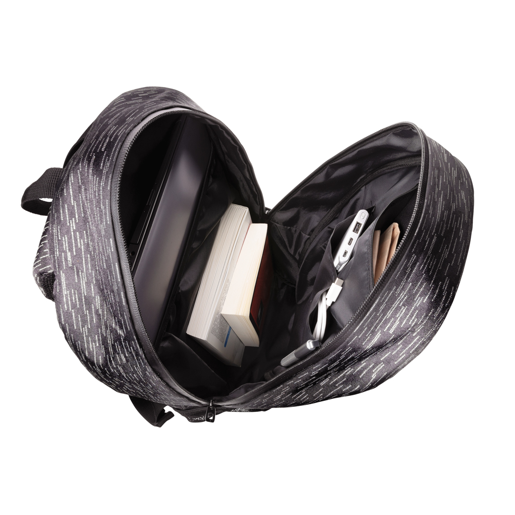 Mochila reflectante para portátil RPET con trazador AWARE ™
