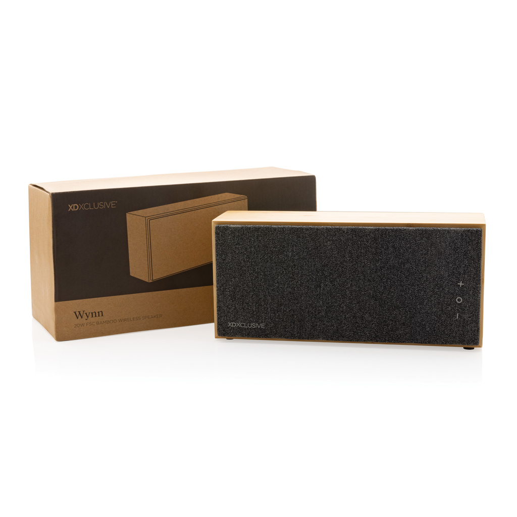 Altavoz Wynn inalámbrico 20W de bambú