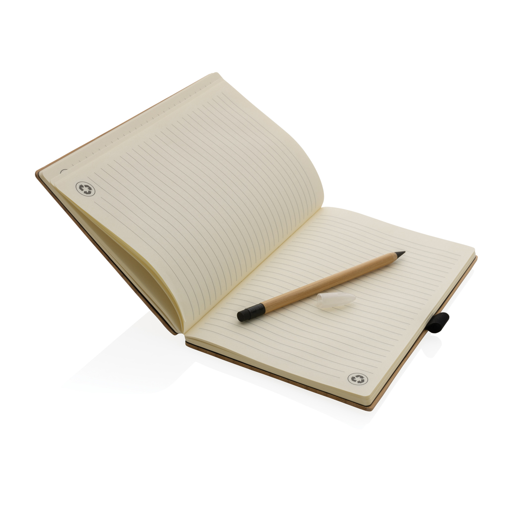 Set de cuaderno y lápiz infinito de bambú