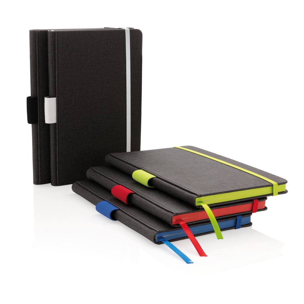 Libreta A5 Deluxe con soporte bolígrafo
