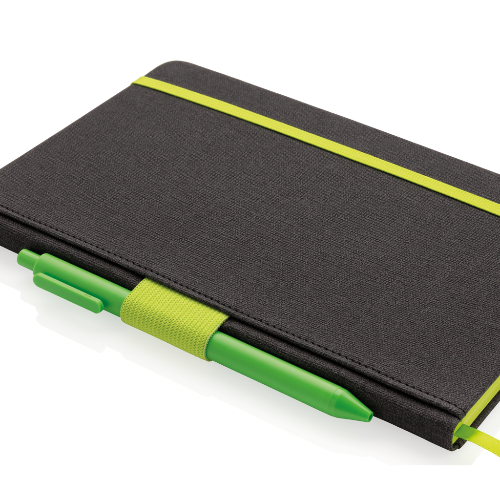 Libreta A5 Deluxe con soporte bolígrafo