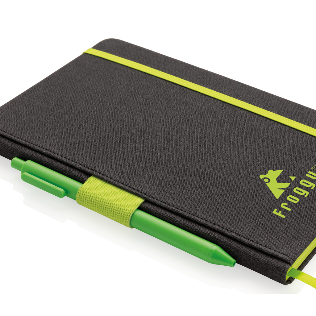 Libreta A5 Deluxe con soporte bolígrafo