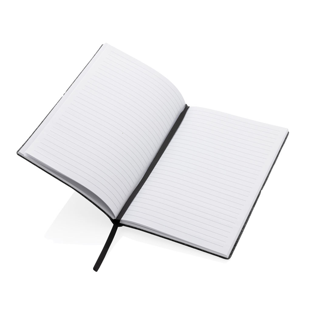 Libreta A5 tapa blanda de fieltro reciclado certificado GRS