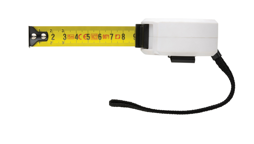 Flexómetro de bambú de plástico reciclado RCS 5M/19mm