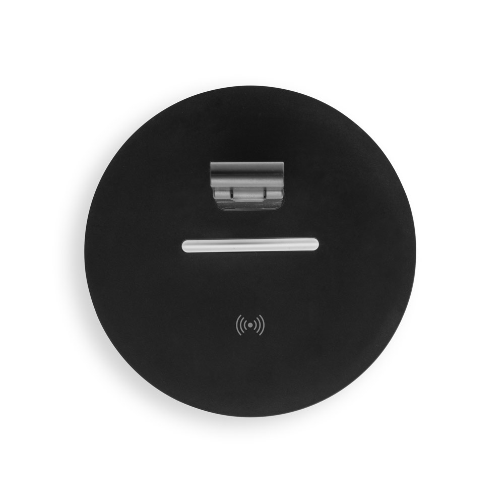 GERST. Soporte para auriculares en ABS con cargador inalámbrico incorporado
