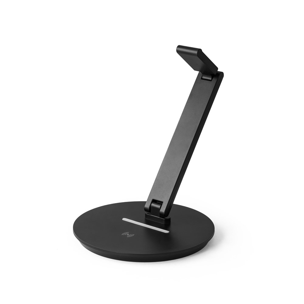 GERST. Soporte para auriculares en ABS con cargador inalámbrico incorporado