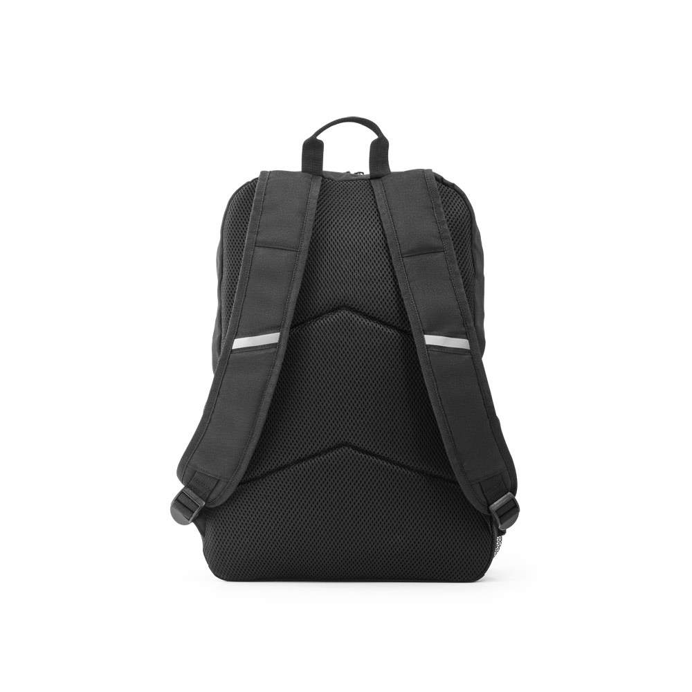 DELFOS BACKPACK. Mochila para portátil de 300D poliéster reciclado y 600D poliéster reciclado con elementos reflectantes