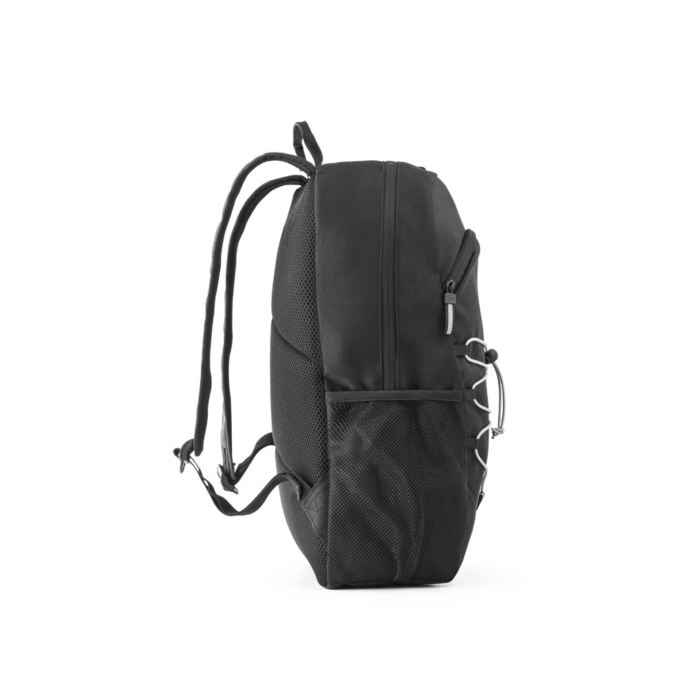 DELFOS BACKPACK. Mochila para portátil de 300D poliéster reciclado y 600D poliéster reciclado con elementos reflectantes