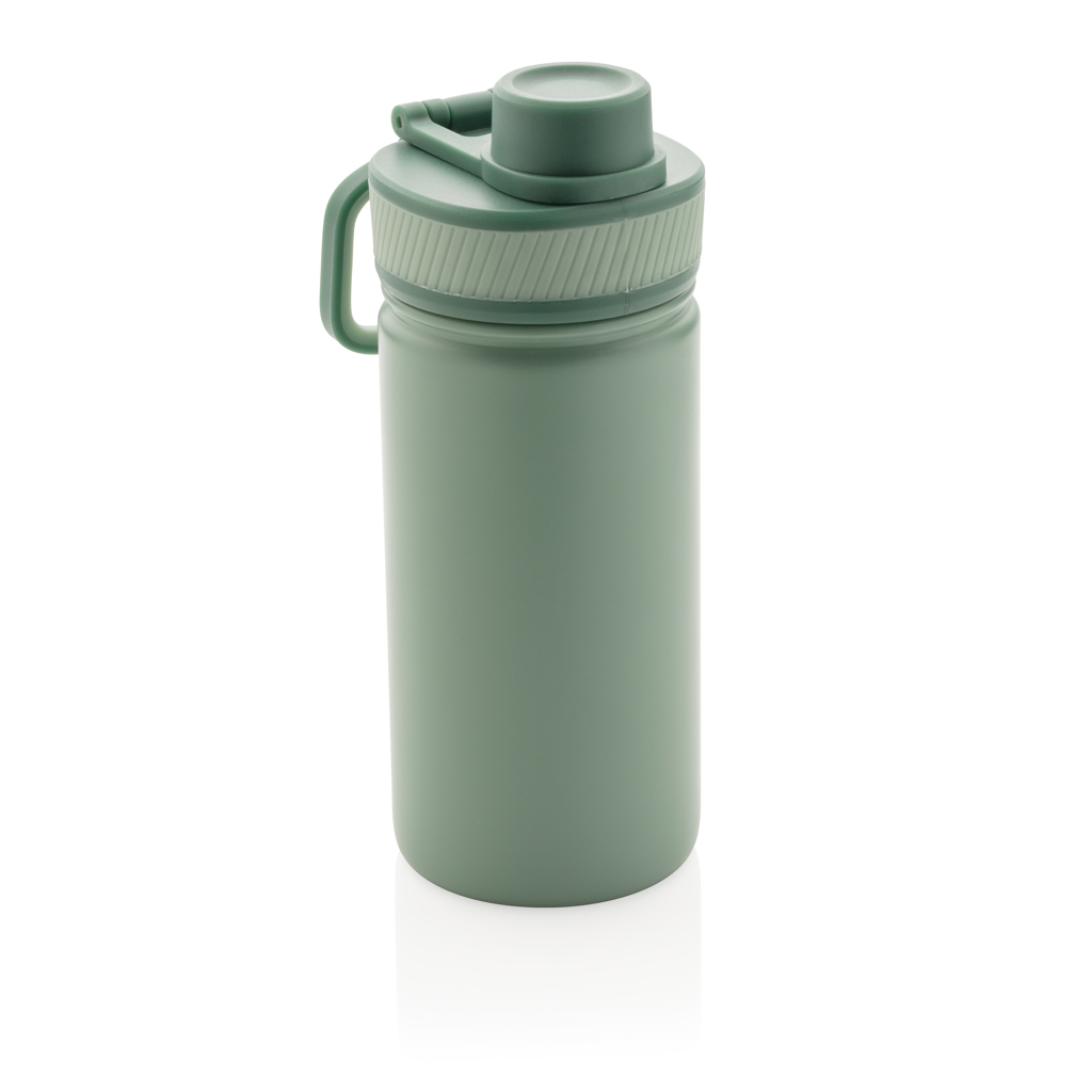 Botella de acero inoxidable al vacío con tapa deportiva 550m